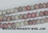 CTO201 15.5 inches 5*10mm rondelle pink tourmaline gemstone beads