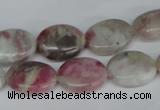 CTO204 15.5 inches 12*16mm oval pink tourmaline gemstone beads