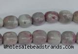 CTO220 15.5 inches 9*11mm nugget pink tourmaline gemstone beads