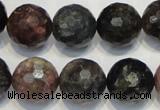 CTO32 15.5 inches 16mm faceted round natural tourmaline beads