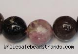 CTO362 15.5 inches 16mm round natural tourmaline gemstone beads