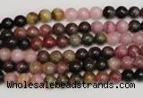 CTO371 15.5 inches 5mm round natural tourmaline gemstone beads