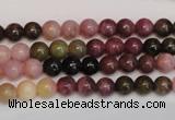 CTO372 15.5 inches 6mm round natural tourmaline gemstone beads