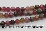 CTO61 15.5 inches 5mm round natural tourmaline gemstone beads