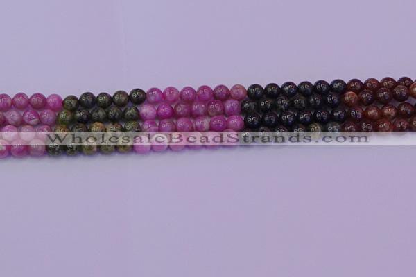 CTO628 15.5 inches 7mm round tourmaline gemstone beads wholesale