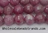 CTO658 15.5 inches 8mm faceted round Chinese tourmaline beads