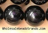 CTO704 15.5 inches 12mm round black tourmaline beads wholesale