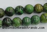 CTP05 15.5 inches 12mm round yellow green pine gemstone beads wholesale