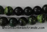 CTP203 15.5 inches 10mm round yellow pine turquoise beads wholesale