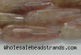 CTR134 15.5 inches 10*30mm faceted teardrop strawberry quartz beads