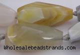 CTR212 15.5 inches 15*25mm - 16*40mm faceted teardrop Botswana agate beads