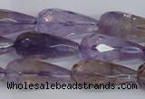 CTR300 15.5 inches 12*25mm faceted teardrop natural ametrine beads