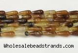 CTR401 15.5 inches 8*20mm teardrop agate beads wholesale