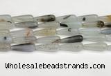 CTR411 15.5 inches 10*30mm teardrop agate beads wholesale