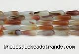 CTR412 15.5 inches 10*30mm teardrop agate beads wholesale