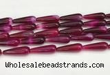 CTR420 15.5 inches 10*30mm teardrop agate beads wholesale