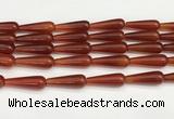 CTR422 15.5 inches 10*30mm teardrop agate beads wholesale