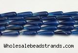 CTR428 15.5 inches 10*30mm teardrop agate beads wholesale