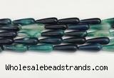 CTR434 15.5 inches 10*30mm teardrop agate beads wholesale