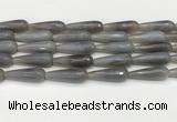 CTR450 15.5 inches 10*30mm faceted teardrop agate beads wholesale