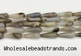 CTR451 15.5 inches 10*30mm faceted teardrop agate beads wholesale