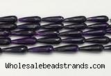 CTR454 15.5 inches 10*30mm faceted teardrop agate beads wholesale