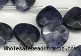 CTR643 Top drilled 13*13mm faceted briolette sodalite beads