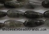 CTR77 15.5 inches 6*16mm faceted teardrop labradorite beads