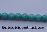 CTU02 15.5 inches 6mm round blue turquoise strand beads Wholesale