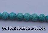 CTU03 15.5 inches 8mm round blue turquoise strand beads Wholesale