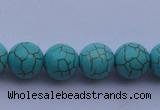 CTU09 15.5 inches 20mm round blue turquoise strand beads Wholesale