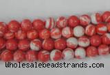 CTU1001 15.5 inches 6mm round synthetic turquoise beads wholesale