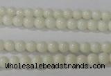 CTU1429 15.5 inches 2mm round synthetic turquoise beads