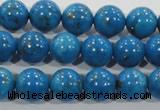 CTU1625 15.5 inches 14mm round synthetic turquoise beads