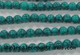 CTU1672 15.5 inches 6mm round synthetic turquoise beads