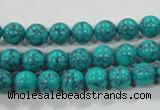 CTU1673 15.5 inches 8mm round synthetic turquoise beads