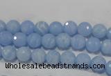 CTU1742 15.5 inches 6mm faceted round synthetic turquoise beads