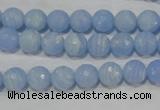 CTU1743 15.5 inches 8mm faceted round synthetic turquoise beads