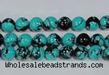 CTU1802 15.5 inches 6mm round synthetic turquoise beads