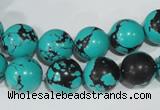 CTU1805 15.5 inches 12mm round synthetic turquoise beads