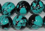 CTU1808 15.5 inches 18mm round synthetic turquoise beads