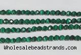 CTU1821 15.5 inches 4mm faceted round synthetic turquoise beads