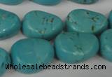 CTU1910 15.5 inches 18*22mm freefrom imitation turquoise beads