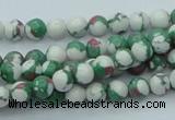 CTU223 16 inches 6mm round imitation turquoise beads wholesale