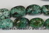 CTU2473 15.5 inches 13*18mm nuggets African turquoise beads wholesale