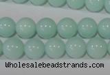 CTU2566 15.5 inches 10mm round synthetic turquoise beads