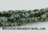 CTU406 15.5 inches 4*6mm rice African turquoise beads wholesale