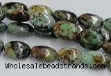 CTU413 15.5 inches 10*14mm oval African turquoise beads wholesale