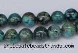 CTU428 15.5 inches 10mm round African turquoise beads wholesale