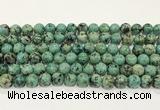 CTU514 15.5 inches 6mm round African turquoise beads wholesale